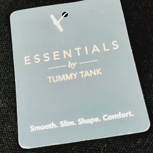 NWT Plus Size 1x essentials 1x 2x Black smooth, Slim shape comfort by Tummy Tank - Picture 10 of 11